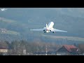 Swiss Alps Spectacle: Dassault Falcon 2000 Panoramic Take-Off