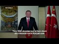 President Erdogan's public address on Hagia Sophia