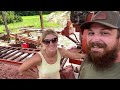 Sawing Cedar In the SUMMER HEAT! (DUSTY MESS!)