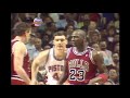 Bill Laimbeer Pushes Michael Jordan Without a Reason! (1989 Playoffs)