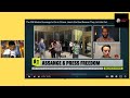 Julian Assange is free! Clip full video in live section.