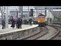 66779 Evening Star with 66723 Chinook also 43002 Sir Kenneth Grange at Cardiff Central May 18th 2019