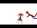 Stick nodes first animation:spider man vs duo man