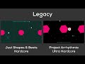 Comparison | Legacy | Just Shapes & Beats (Hardcore) vs Project Arrhythmia (Ultra Hardcore)