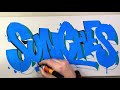 Graffiti Canvas with Molotow markers