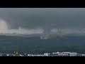 Drone footage of tornado on the ground in Montgomery County