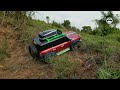 1/10 Scale rc car off road bronco adventure driving on forest road,  Trx4 Bronco rc toy