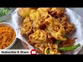 Crispy Kanda Bhajiya with Batata Bhajiya & Garlic Chutney | Monsoon Special