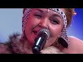 Fantastic Inuit throat singing on TV show (Veronica Usholik)