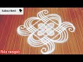 #Friday special and simple padikolam design with 5-1dots//daily rangoli ✡️