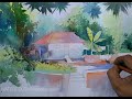 Simple Landscape Watercolour Demo for Beginners