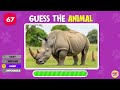 🐷🐶 Guess 100 Animals  🦊🐼🐸 | Animal Quiz