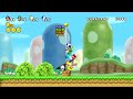 New Super Mario Bros. Wii – 4 Players World 1 Walkthrough Co-Op