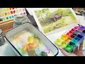 🗓art vlog: visiting art fair, watercolor palette update, gouache exercise etc🎨
