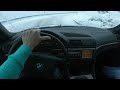 Pov Drive on Snow Bmw 740i 1998 V8 Vintage Luxury