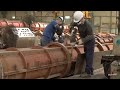 Process of Making High Strength Concrete Piles. Korean PHC Pile Factory