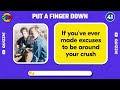 Put A Finger Down CRUSH Edition ❤️🥰- TikTok