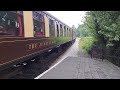 Taffy valley railway 85 pulling in Haworth at keighley and worth valley railway