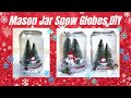 Mason Jar Snow Globe DIY | Christmas Crafts