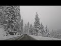 SNOW BLIZZARD DRIVE • Winter Relaxation Film 4K - Peaceful Relaxing Music - Nature 4k Video UltraHD