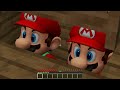JJ and Mikey HIDE from MARIO and LUIGI in Minecraft Challenge Maizen Security House