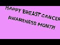 Happy breast cancer awareness month…. again!