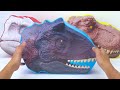 Unboxing Review Jurassic World ASMR | Dinosaur Kinder Eggs, T-rex Joker, Spinosaurus, Ceratosaurus