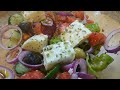 🔥 DELICIOUS HORIATIKI (VILLAGE SALAD) RECIPE FROM GREECE ✅ REAL GREEK SALAD