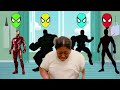 TEBAK GAMBAR WRONG SUPERHEROES 🦸‍♂️|Spider-Man Hulk IronMan CapAmerika | Thanos Cartoon Colors Dance