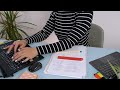 ASMR Working Overtime (Office Work, Paperwork, Typing) • No Talking