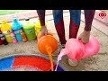 How to make Rainbow Lightning with Orbeez, Balloons of Fanta, Mtn Dew & Sprite, Coca Cola vs Mentos