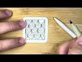 15 Minutes of Zen! Beginner Zentangle® method of drawing! Cayke.