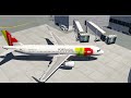 AEROFLY FS4 Flight Simulator - Tap Air Portugal Airbus A321 Approach, Arrival And Taxi in Lisbon