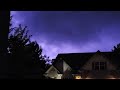 Severe Thunderstorm With Extreme Lightning + Deep Thunder, Crackling Thunder & Heavy Rain!!!!