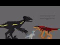 Lego Indoraptor, Beta, and Pyroraptor