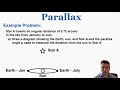 Stellar Parallax - IB Physics