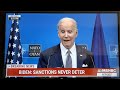 biden erupts 🤬 talks pain 👊 severe sanctions