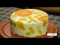 How To Make Fruit Yogurt Jelly Jello Cake Recipe [ASMR]