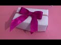 How to make and pack a origami gift box!