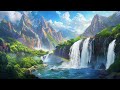 RELAXING SOUNDS OF WATERFALLS AND GENTLE BIRDS: Soothe Your Mind | Attract Energy, Sleep Deeply