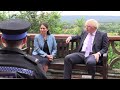 Boris Johnson and Priti Patel meet Surrey Police dog officers