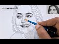 Real-time Drawing Hania Amir || Full Nose Drawing shading process