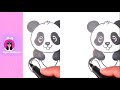 How To Draw a Panda Cute 🐼