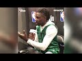 Jrue Holiday on Jason Kidd calling Jaylen Brown their best player “he’s not lying.”