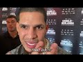 Edgar Berlanga immediately after HEATED Canelo confrontation reveals what set him off!