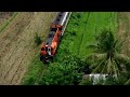 Libmanan train 2022 - Philippines,Camarines,PNR,train,drone,Railroad,Railway bridge,熊本,ドローン,列車,鉄道,JR