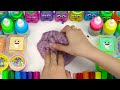 Satisfying Video How to Make Rainbow Slime Mixing, Soda, Glitter Eyeshadow Makeup Cosmetic ASMR #13