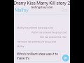 Drarry texting story (kiss marry kill)