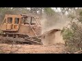 Clearing Wooded Land with Anchor Chain and Bulldozer