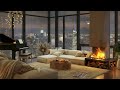 Tranquil Luxury Apartment Ambience with Gentle Saxophone Jazz & Soft Jazz Background Music to Sleep